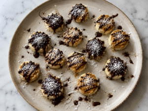 Read more about the article No Bake Chocolate & Peanut Butter Banana Bites