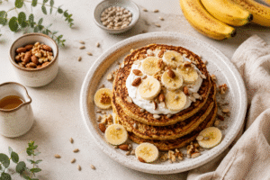 Read more about the article Fluffy Banana Oat Pancakes