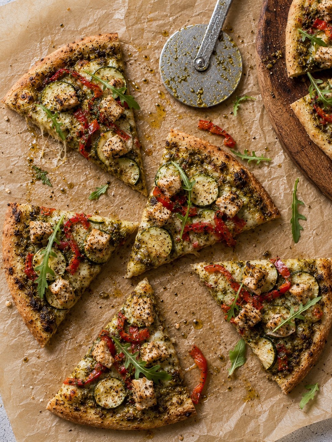 You are currently viewing Herby Chicken Pesto Pizza