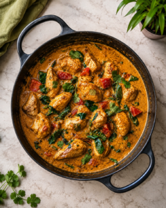 Read more about the article Creamy Coconut Chicken Curry with Lemon Rice