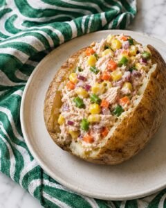 Read more about the article Tuna, Sweetcorn & Crunchy Veg Jacket Potato