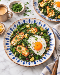 Read more about the article Green Shakshuka with Halloumi